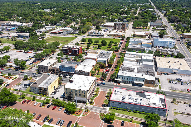 istock Eustis, Florida Downtown Aerial 2233578644