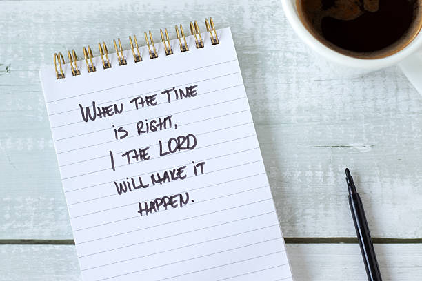 istock When the time is right, I the LORD will make it happen 2233579197