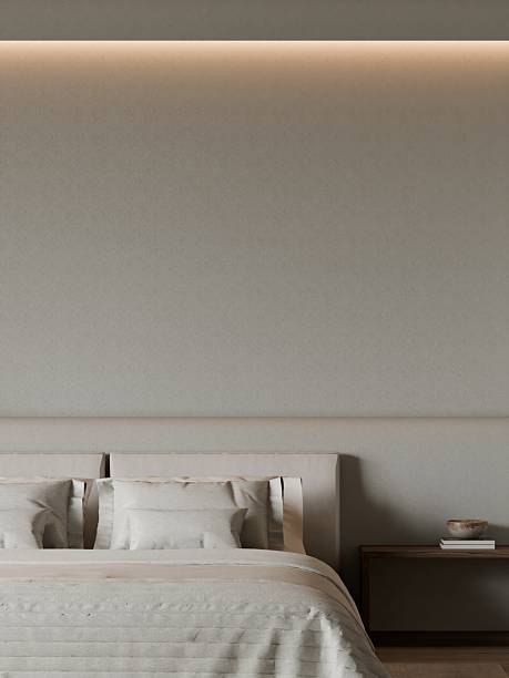 istock Modern Minimalist Bedroom Interior Frame Poster Mockup 2233589770