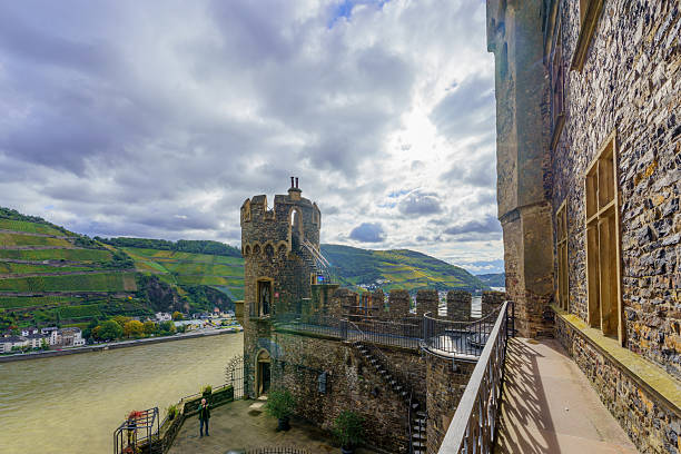 Situated on a large rock in the Harts Mountains of Germany, the castle and fortress ruins overlook the town of Norten-Hardenberg.
