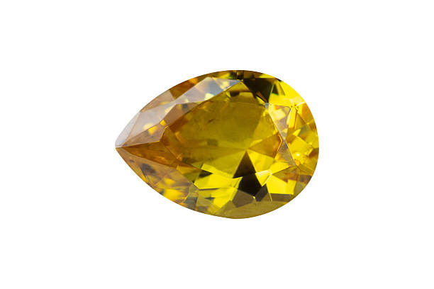 istock yellow-pear-cut-gemstone-jewelry-diamond-crystal-isolated 2233609426