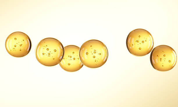 istock Hydrating bubble essence water droplets water molecules 2233611971