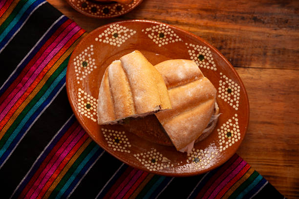 Mexican ham sandwich, in Mexico it is called Torta de Jamon, it is the most popular of the Mexican Tortas and the recipe varies depending on who prepares it, made with bolillo or telera bread.