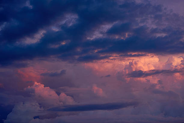Summer-like clouds and sky background material.