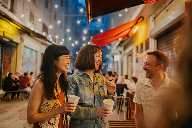 istock Friends on an evening gathering 2233625188