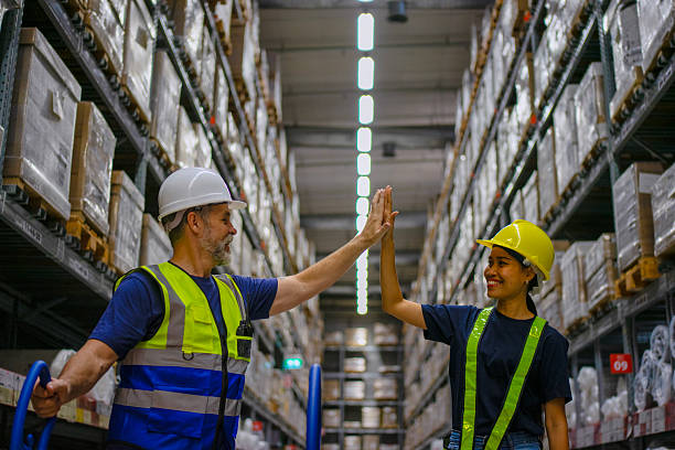 istock Logistics employees are working warehouse. 2233628755