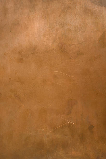istock Copper backdrop. Copper surface. There are scratches and spots on the copper plate. 2233630672