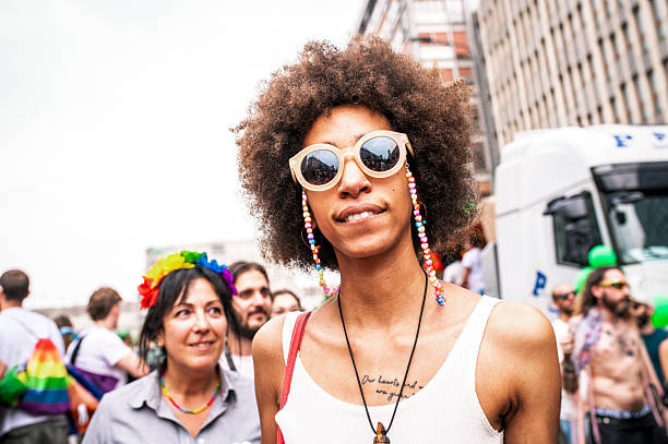 Milan Italy 28 June 2025: The joyful parade of Milan Pride is the event that celebrates the LGBTQIA+ community (lesbian, gay, bisexual, transgender, intersex, asexual and queer), attracting hundreds of thousands of people in a lively colorful demonstration