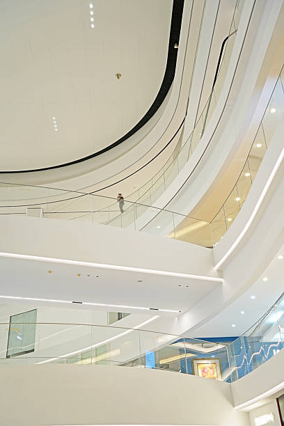 istock Modern shopping mall storey corridor curves 2233638422
