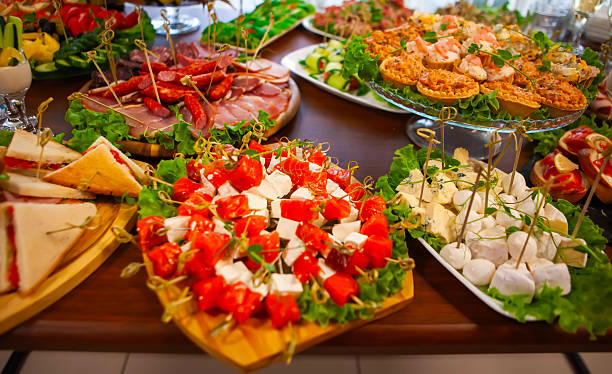 istock Colorful buffet spread featuring various appetizers and salad arrangements for a festive gathering 2233644838