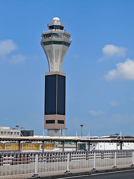 istock Beijing Capital Airport Tower under clear blue sky 2233647965