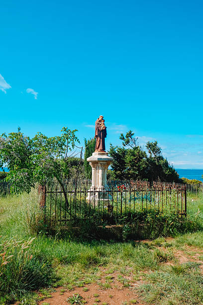 Saint Anthony statue on Ile Saint-Honorat, Cannes