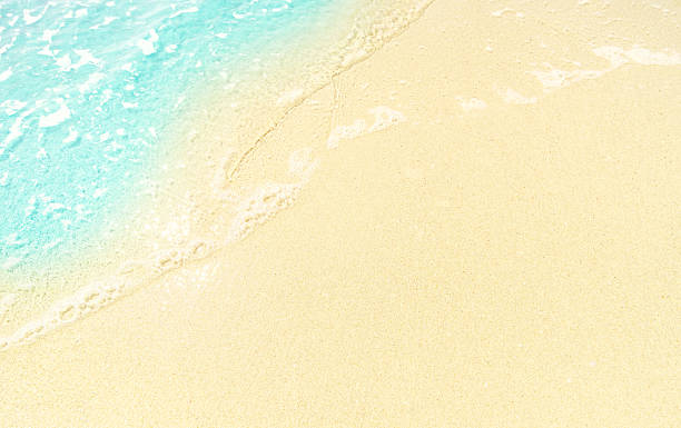 istock beautifully sand beach, closeup, top view 2233653972