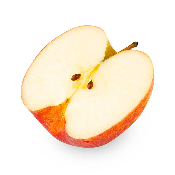 istock Half Red Apple isolated on white background with clipping path, full depth of field 2233661477