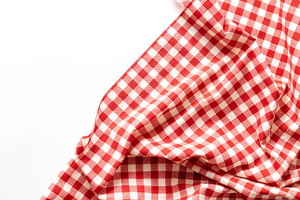 istock Red and White Checkered Fabric Background for Cooking and Dining 2233662735