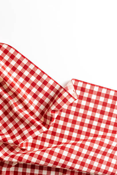 istock Red and White Checkered Fabric for Table Settings and Decorations 2233662817
