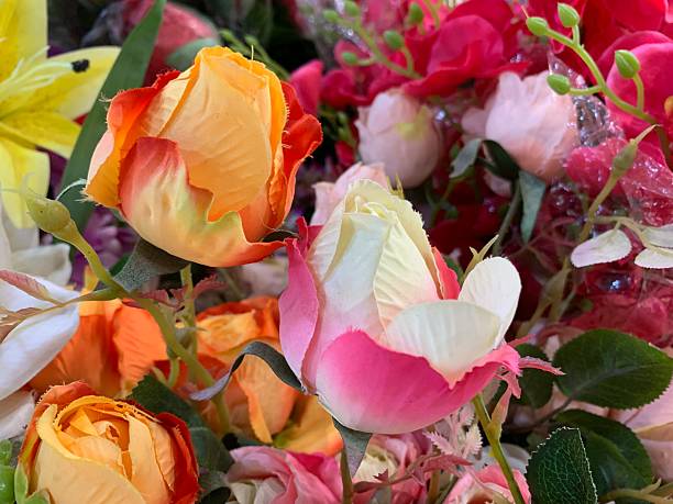 Artificial Rose Buds Bouquet – Realistic Silk Flowers for Home & Event Decor