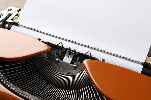istock Vintage typewriter with sheet of paper on table, closeup. Space for text 2233677736