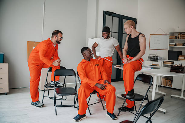 istock Prison education program promotes teamwork and recovery among incarcerated individuals in modern classroom setting 2233680275