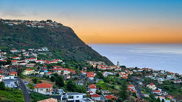 Beautiful summer sunsets at Arco de Calheta Madeira Portugal