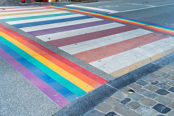 istock Rainbow Crossing in Brussels, Belgium 2233680983