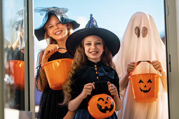 istock children celebrating Halloween 2233682146