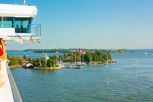 Islands in the Baltic Sea near Helsinki in Finland
