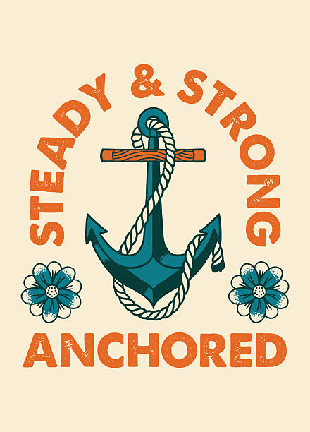 Vector of Vintage Illustration of Anchor Shirt Design