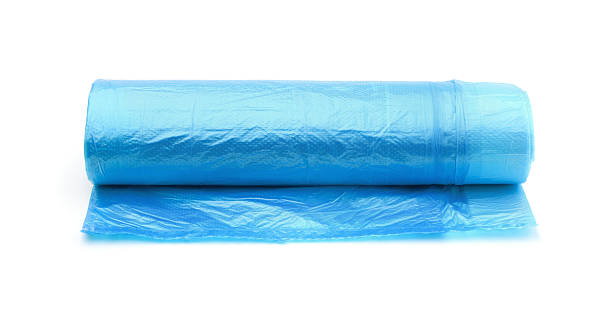 istock Roll of plastic bags isolated on white. 2233695602