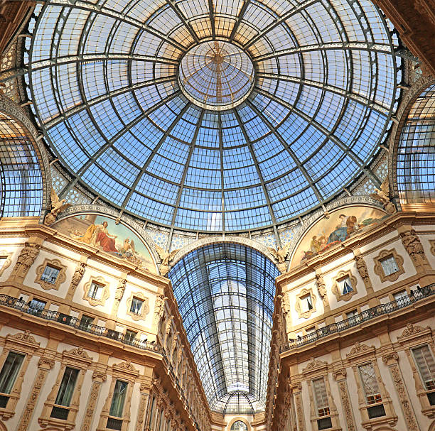 A view of Galleries Vittorio Emanuele II in Milan during fashion wek