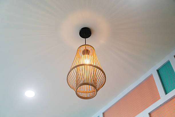 istock Elegant Rattan Pendant Light Fixture Design 2233706210