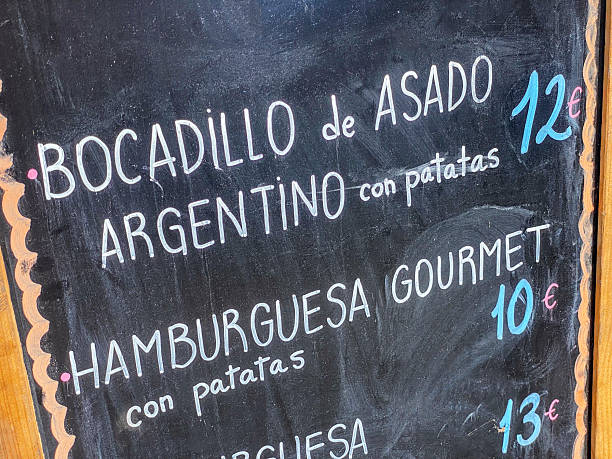 istock Blackboard with price list for specialty sandwiches 2233712658