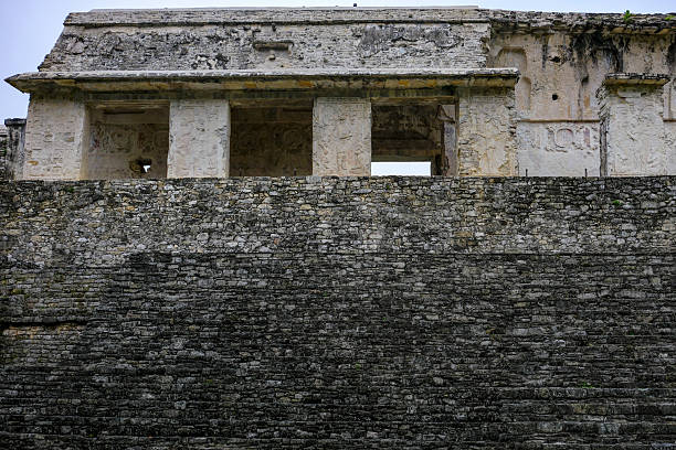 Palenque, Mexico - March 25, 2025: Palenque archaeological site in Palenque, Chiapas, Mexico.