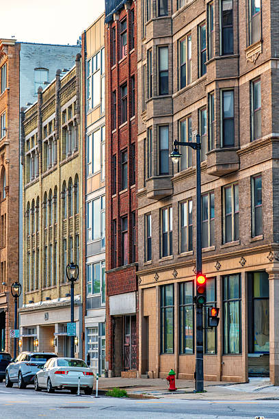 istock Downtown Milwaukee Street 2233727824