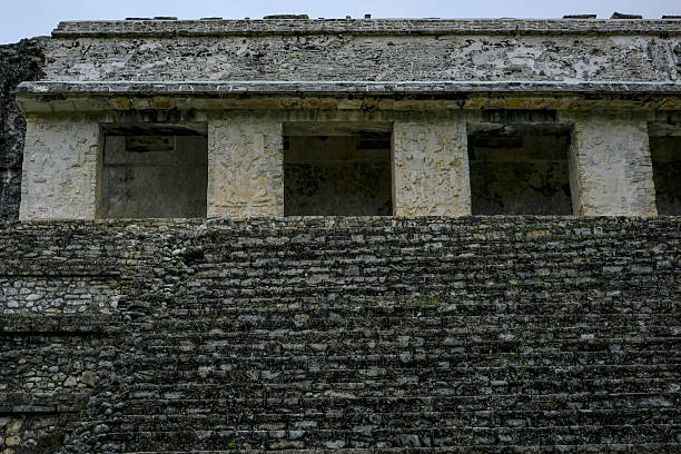 Palenque, Mexico - March 25, 2025: Palenque archaeological site in Palenque, Chiapas, Mexico.