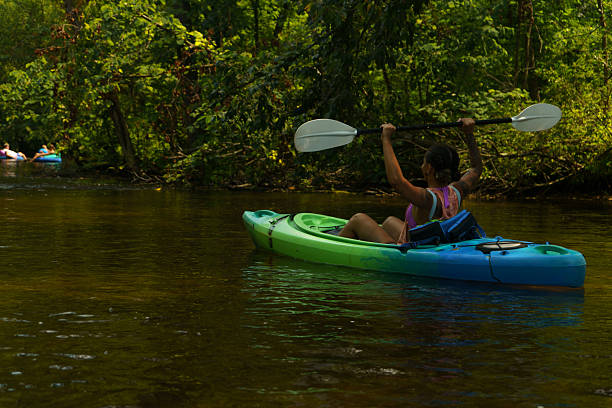 Paddling Kayak stock photo