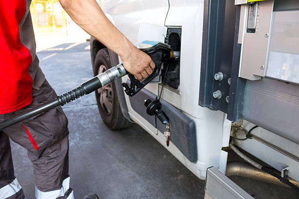 istock Truck Refueling at a Gas Station 2233739394