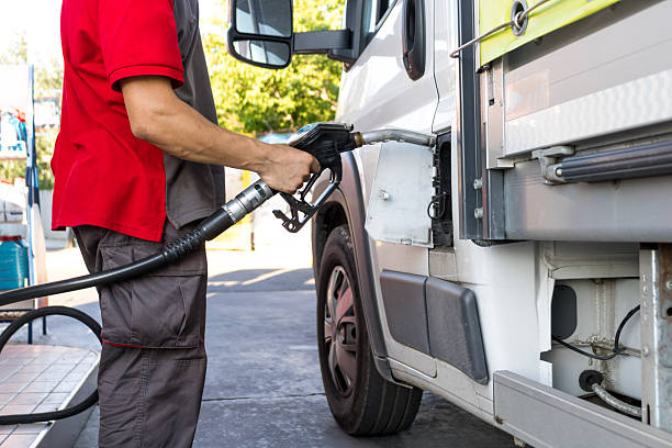 istock Truck Refueling at a Gas Station 2233739396