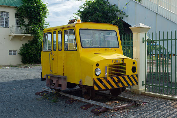 Retro railroad car at Windhoek Train Station