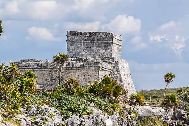 Is an ancient walled Mayan city, built facing the Caribbean Sea. Famous for its main temple, \