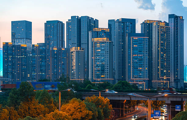 istock modern office buildings exterior in financial downtown district 2233748356