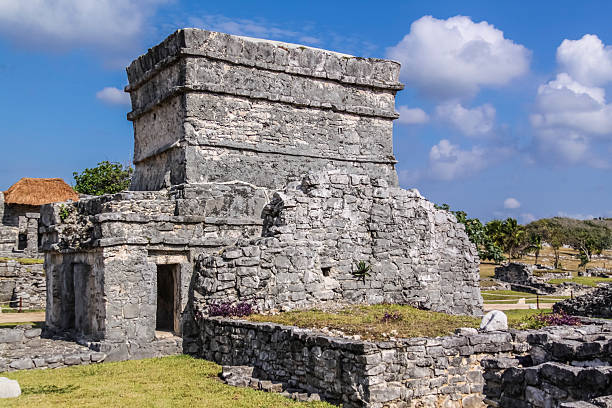 Is an ancient walled Mayan city, built facing the Caribbean Sea. Famous for its main temple, \