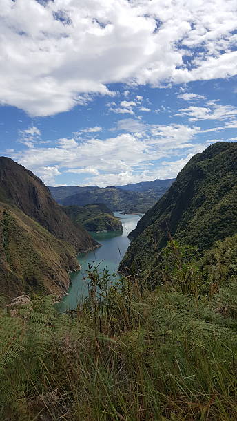 istock El Guavio reservoir, lake, or artificial lagoon. 2233749554