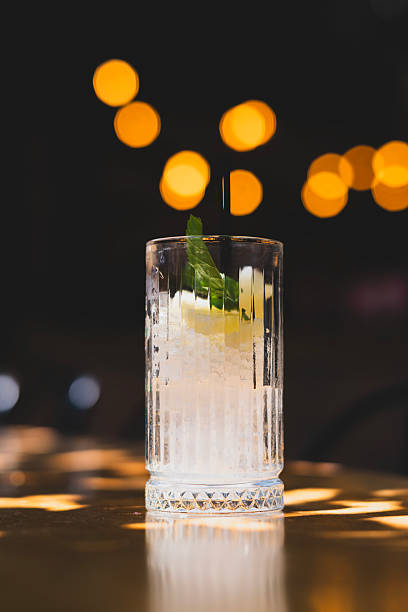 istock Glass with mint, lime and ice ready for cocktail. 2233751447