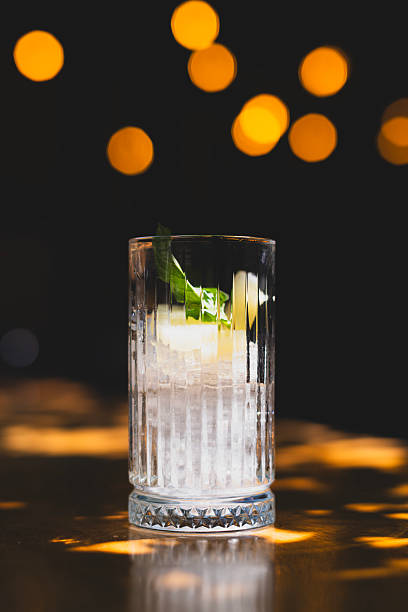 istock Glass with mint, lime and ice ready for cocktail. 2233751485