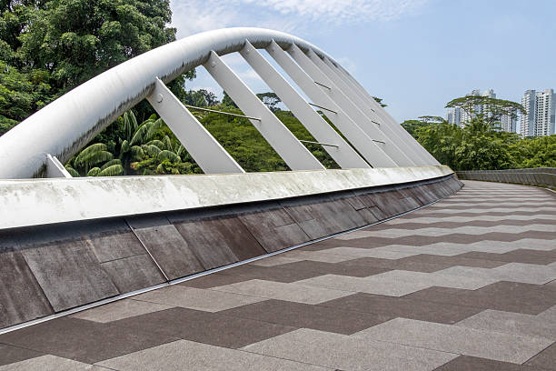 Singapore- 29 Aug 2025: Alexandra Arch in Singapore. It is an 80m long, 4m wide pedestrian bridge that crosses Alexandra Road in Singapore