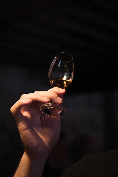istock Whiskey glass held by a hand 2233758991