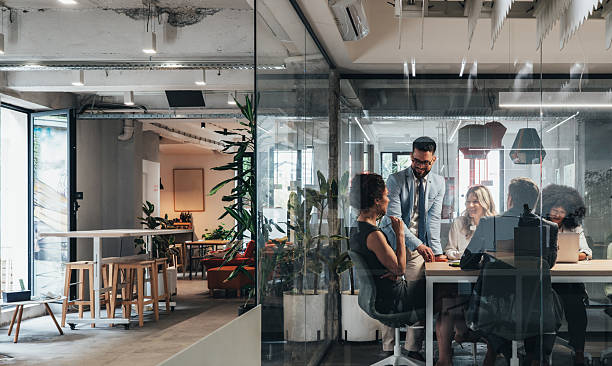 istock Business meeting in modern corporate office 2233762082