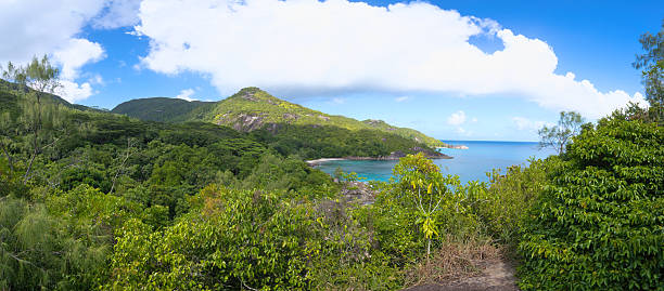 istock Anse major nature trail, beach panorama from the view point 2233783780