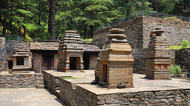 istock View of smaller secondary shrines at the historic Dandeshwar Dham Temple, situated in Jageshwar, Uttarakhand, India. 2233787017